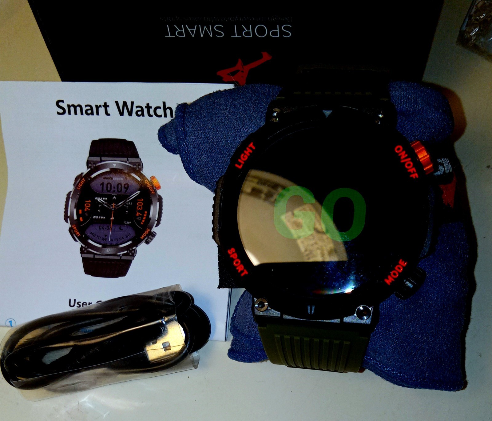Smart Watch Bluetooth Call Outdoor LED Fitness Tracker Android iPhone