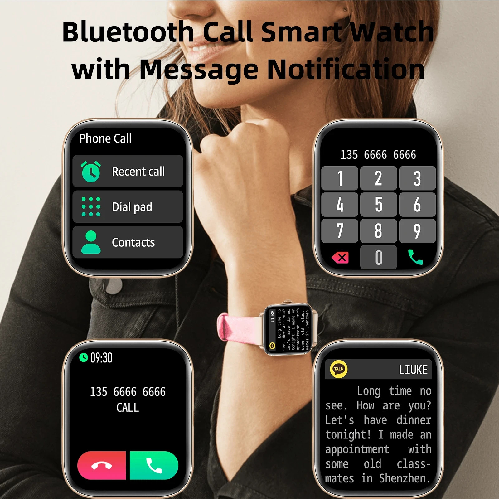 🔥2025 Smart Watch For Women, Waterproof Smartwatch Bluetooth iPhone Samsung