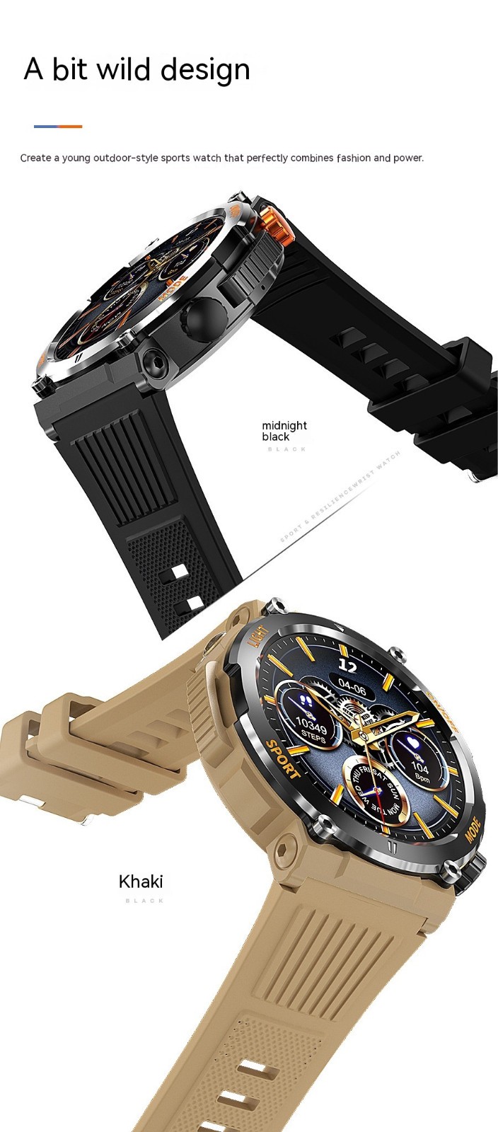 Smart Watch For Men & Women Bluetooth Call Heart Rate Blood Oxygen IP67