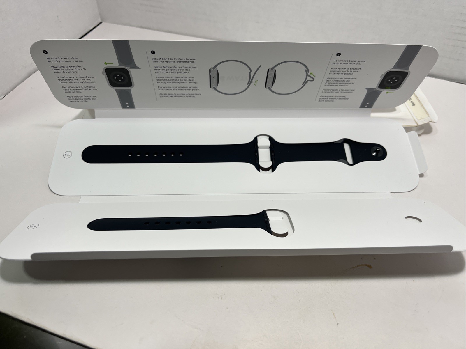 Apple Watch [44mm] Black Sport Band ONLY New In Box Not Sealed