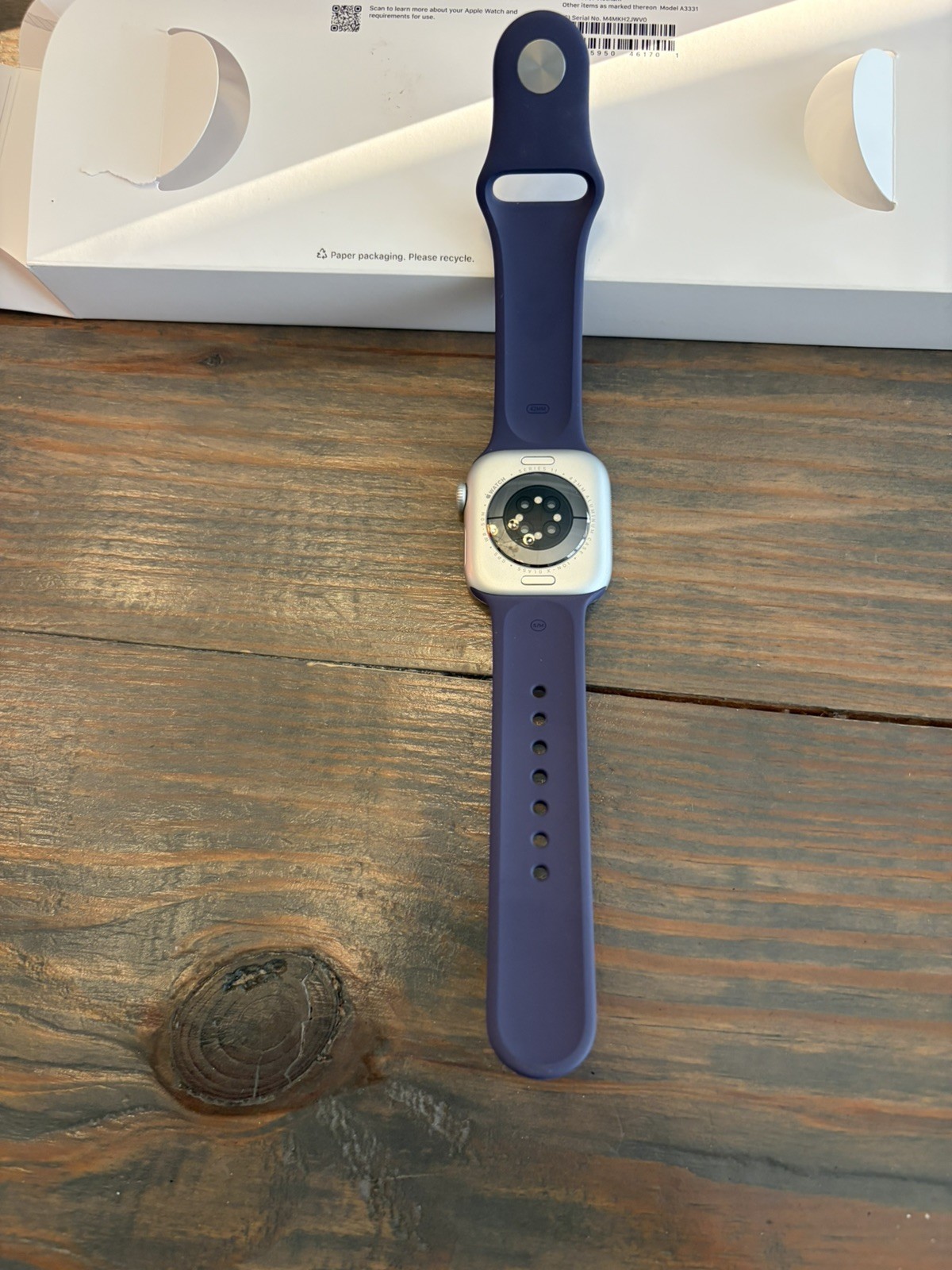 Apple Watch Series 11 42mm GPS Silver w/ S/M Purple Fog Sport Band MEU64LW/A