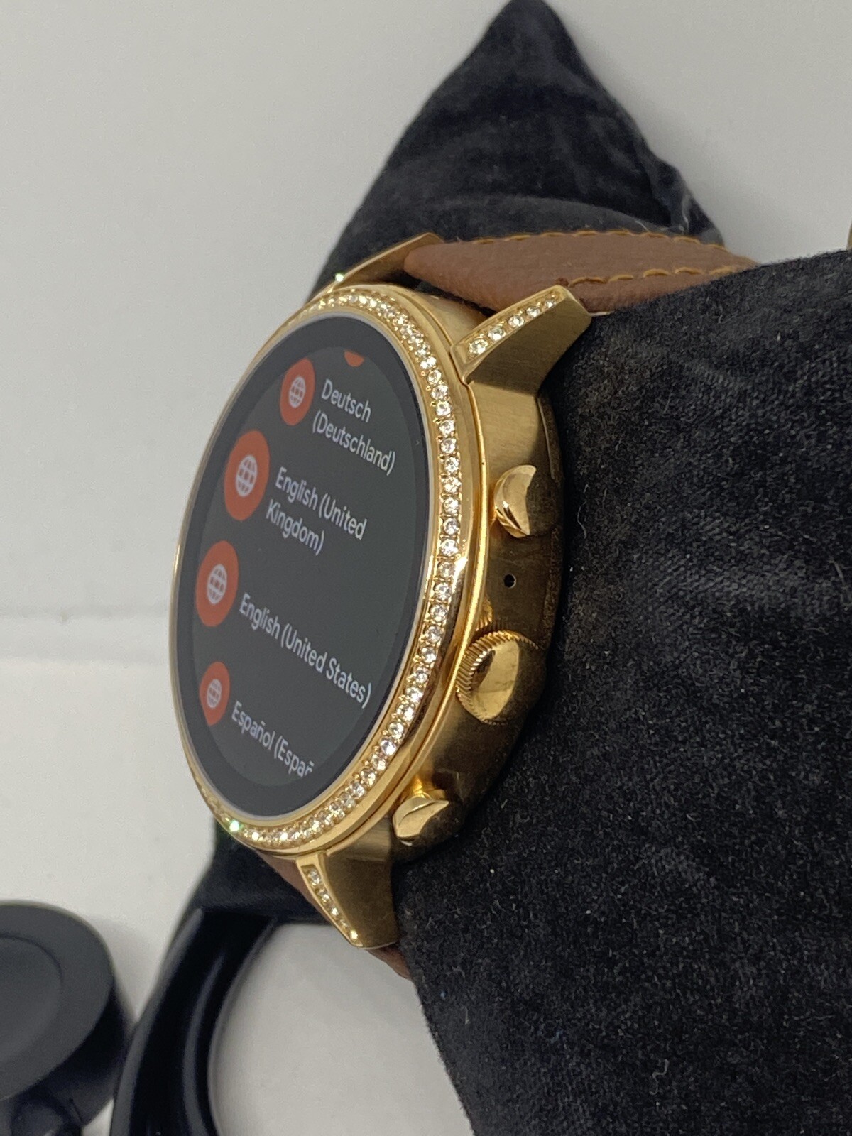 Fossil Gen 4 Authentic Digital Dial Smart Watch Custom Band FTW6011 AB393