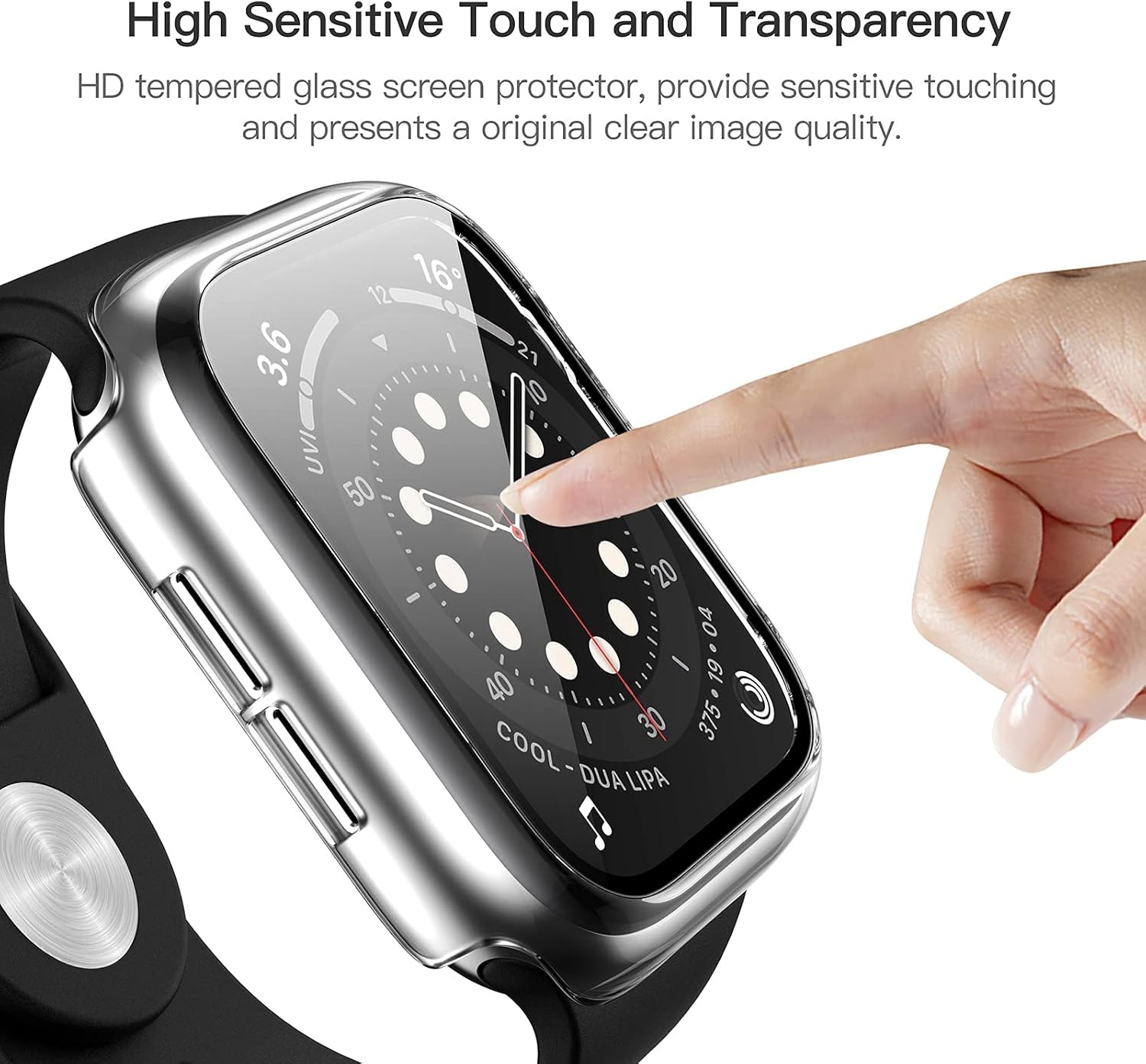 5 Pack Tempered Glass Screen Protector Case for Apple Watch 38mm Series 1 2 3