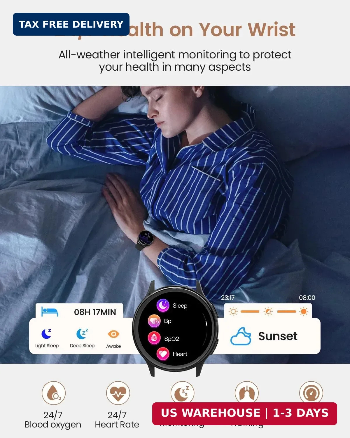 Smart Watches for Women & Men(Answer/Make Calls), Activity Smart Watch with 24/7