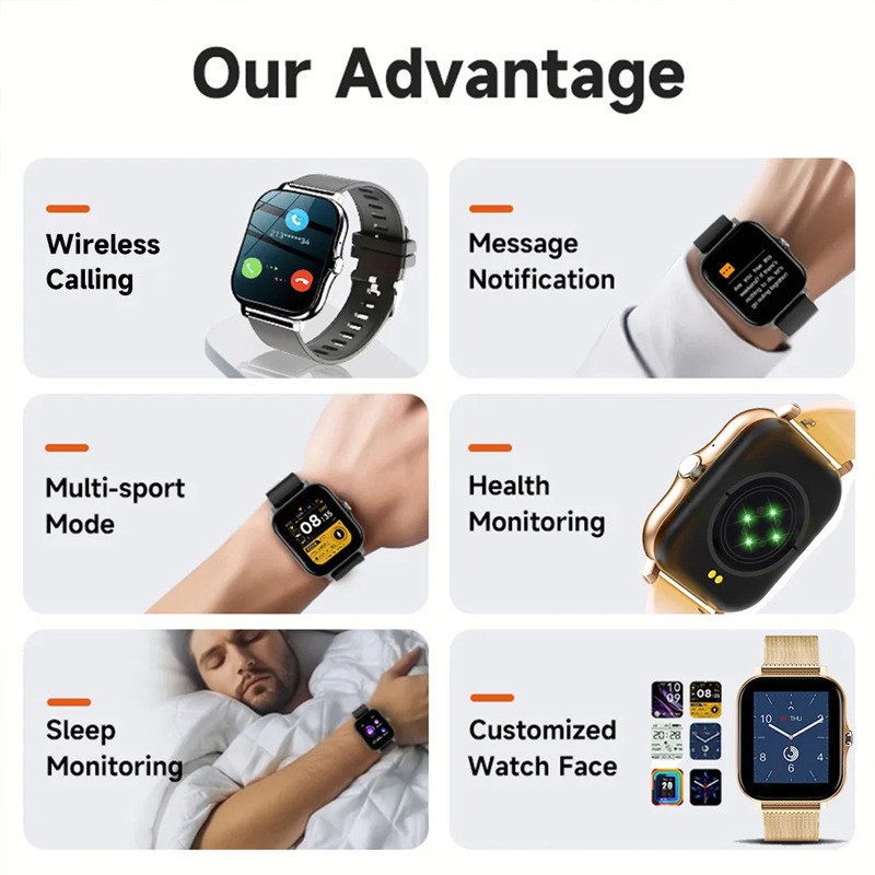 Smart Watch 1.44-inch Screen Full Touch Men And Women Bluetooth Calling