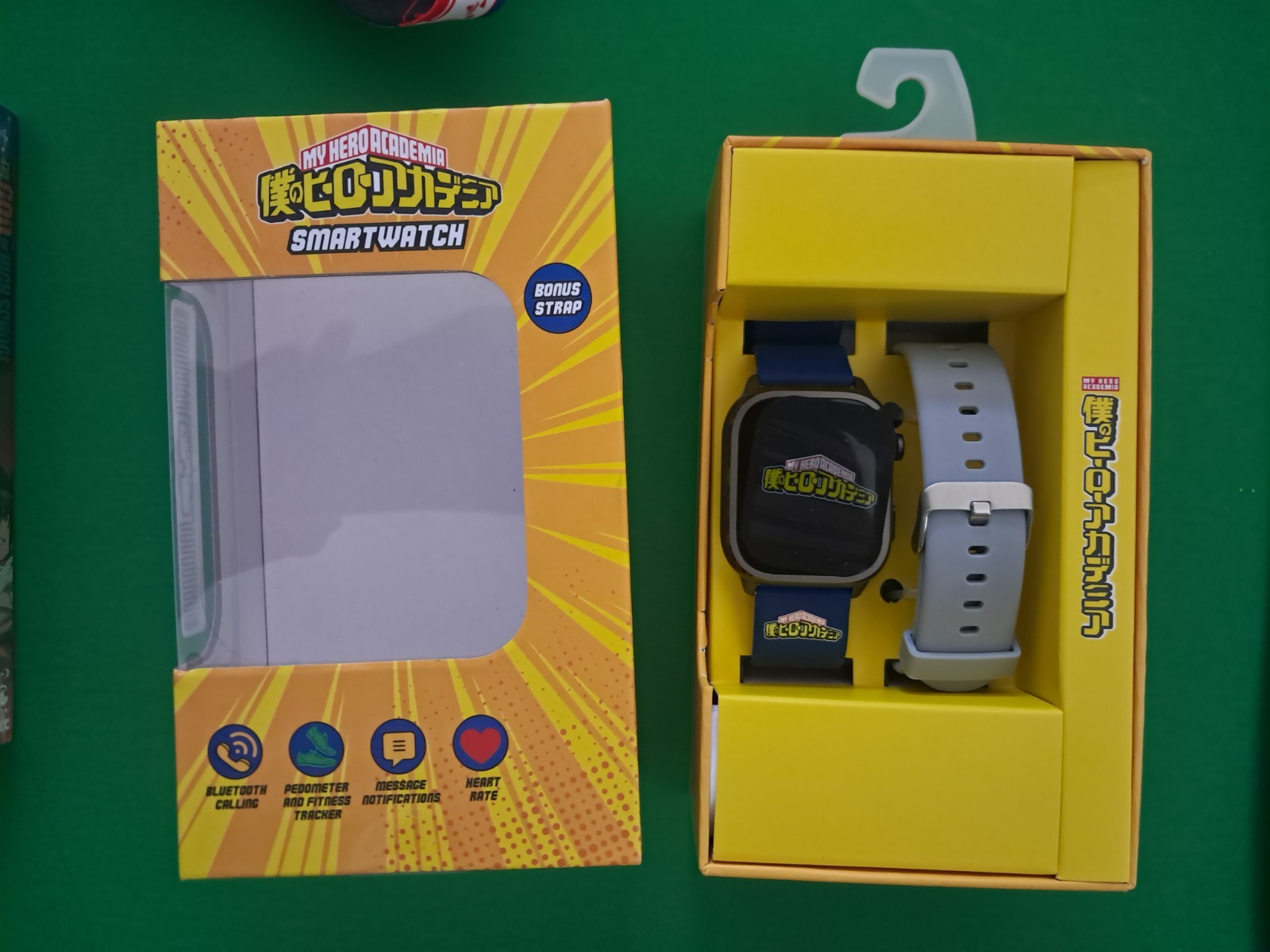 NEW – My Hero Academia Smartwatch Bonus Strap Grey Apple 10 & Up – Android