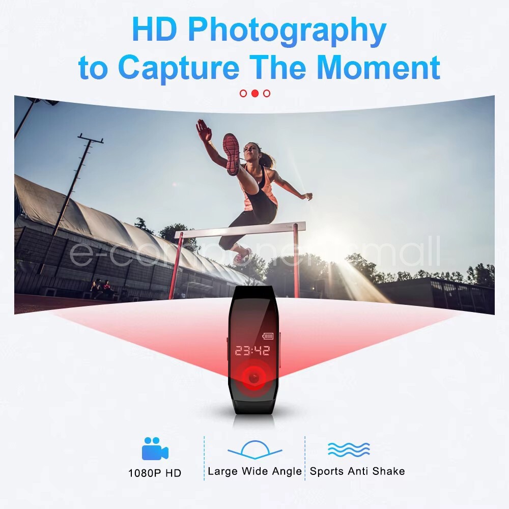 2025 1080P Camera Watch Wristband Sports Video Recorder Smart Bracelet 8G-256GB