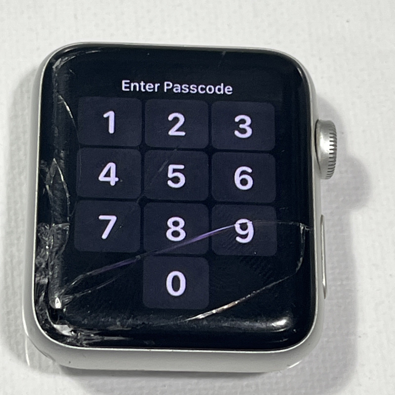Apple Watch Series 3 42mm Gray Aluminum Case Password Locked AS-IS