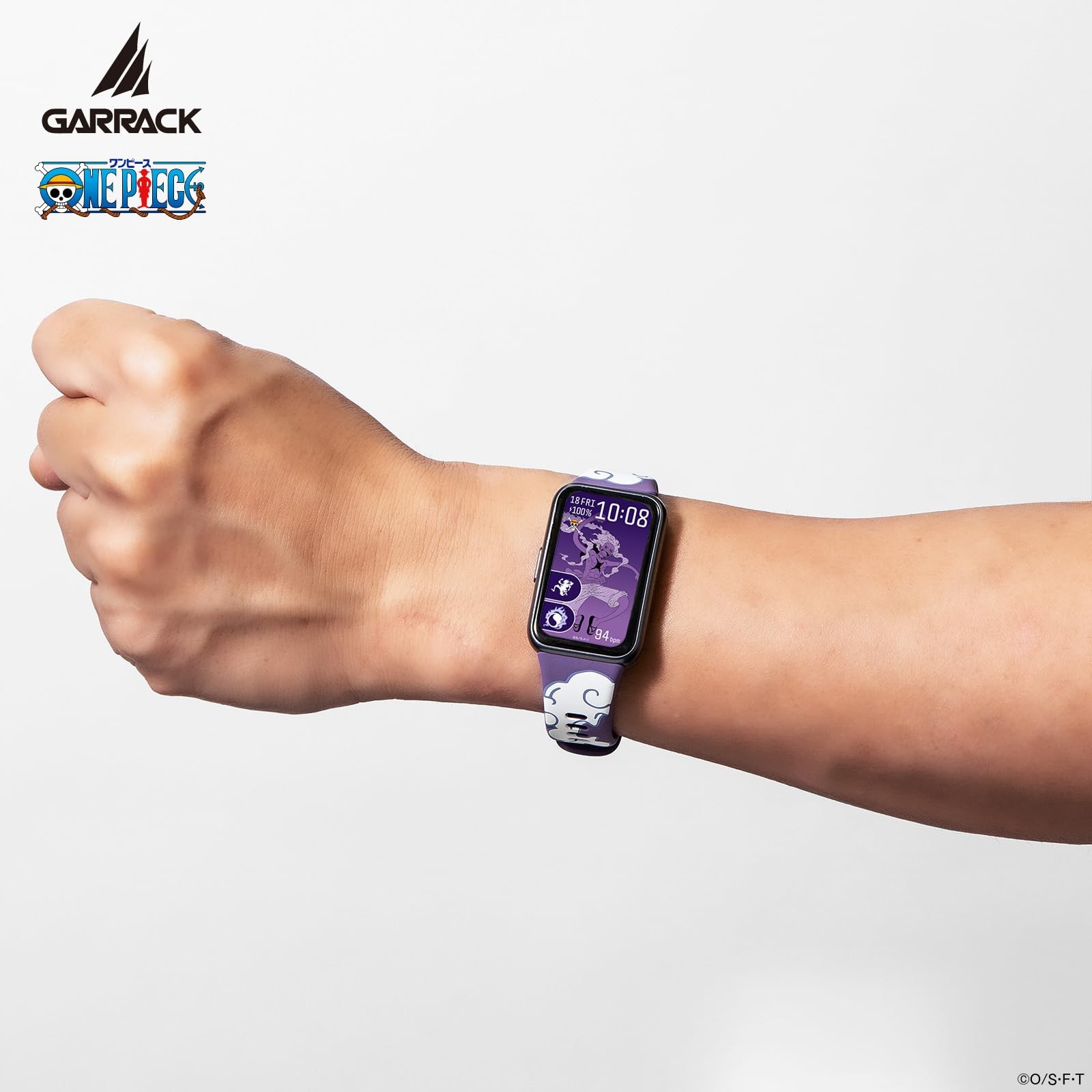ONE PIECE Luffy Smart Watch GARRACK HUC-OP-BD11-L AMOLED Purple 5ATM