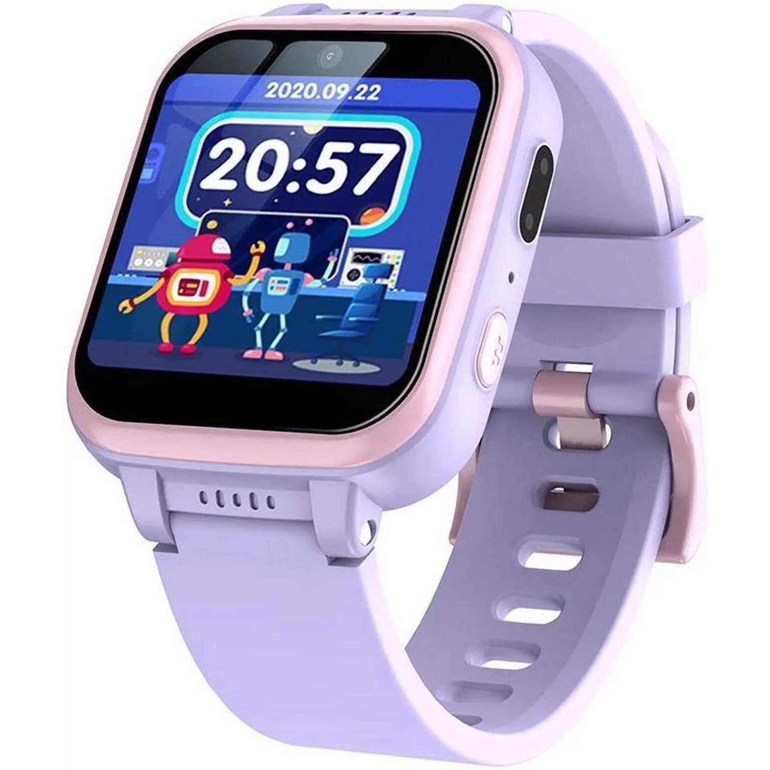Mopevit Y90 Kids Smart Watch Purple Ages 5-12 HD Camera, Touch Screen, Music