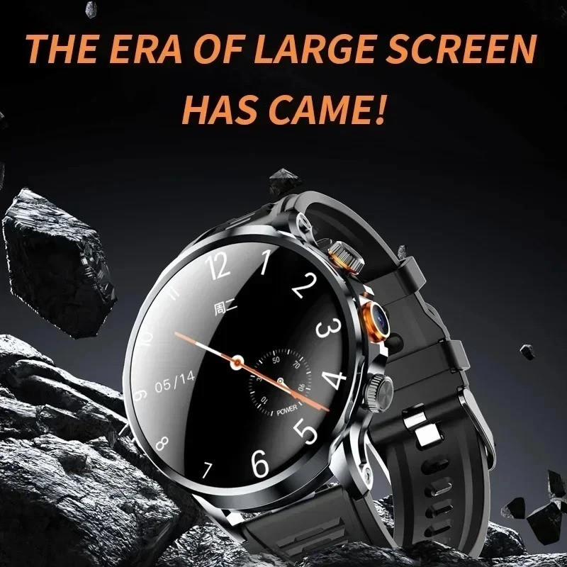 5G Android Smart Watch NFC GPS Heart Rate Monitor HD Camera 1.95″ SIM WiFi Call