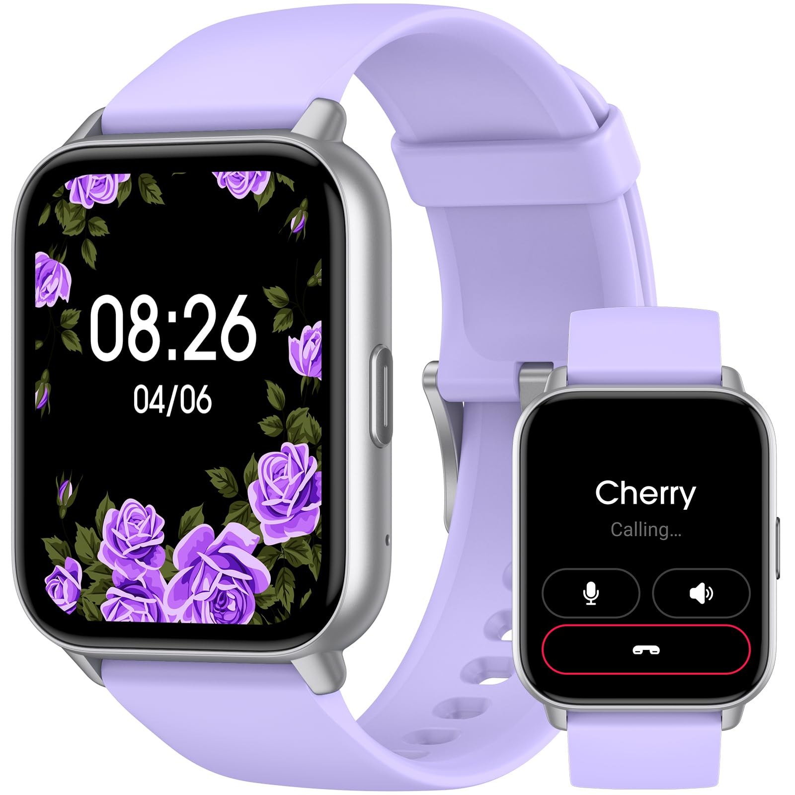 Smart Watch (Answer/Make 3.3 inches x 6.85 x 0.6 inches, Light Purple