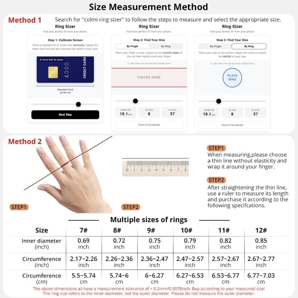 COLMI R02 Smart Ring with Charging Case Health Fitness Tracker Heart Rate Sleep