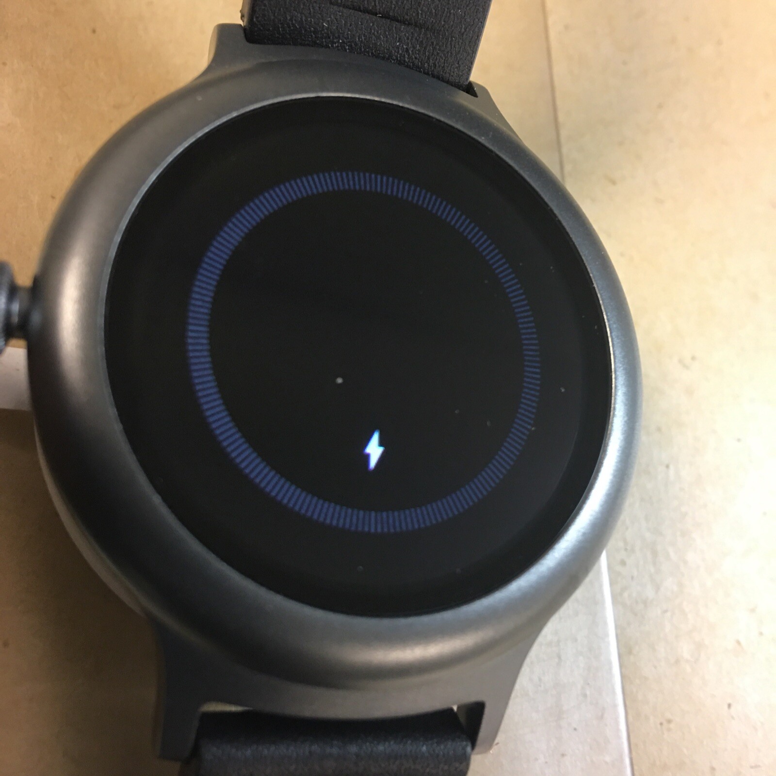 LG Watch Style W270 45.7mm Titanium Stainless Steel Black Classic Buckle