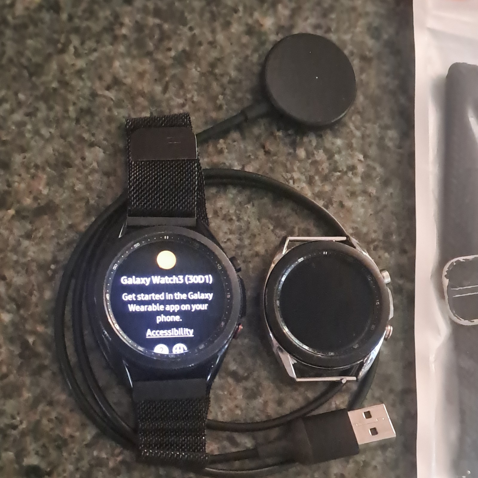 Lot of 2–Samsung Galaxy Watch3 45mm SM-R845U latest for iOS iPhone