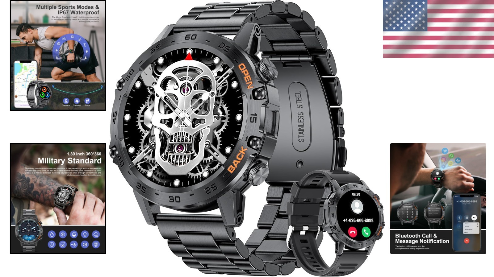 Njord Gear Military Smartwatch for Men