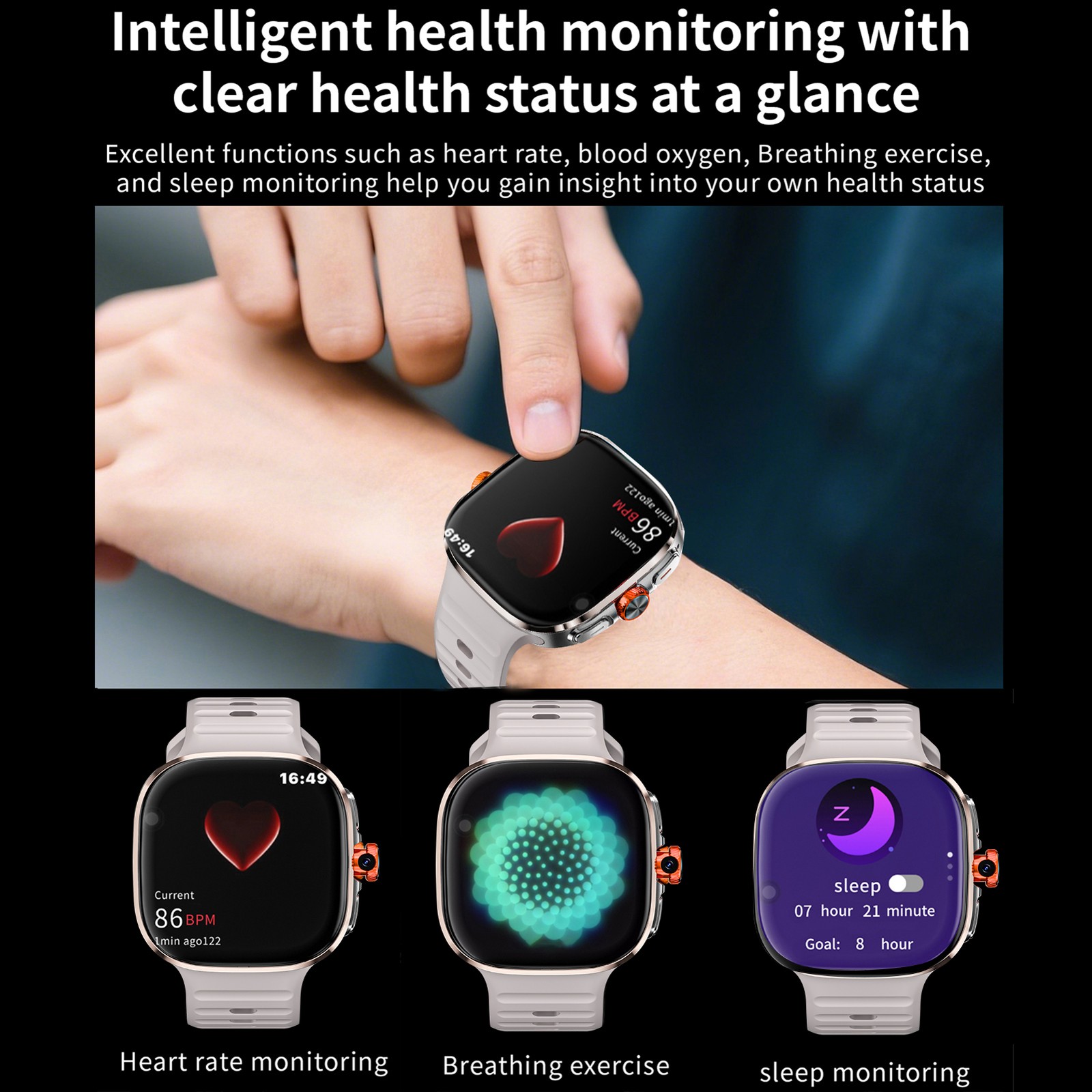 4G Smart Watch With 2.16-inch Touch Screen WiFi GPS BT Smartwatch AI Real CIWL