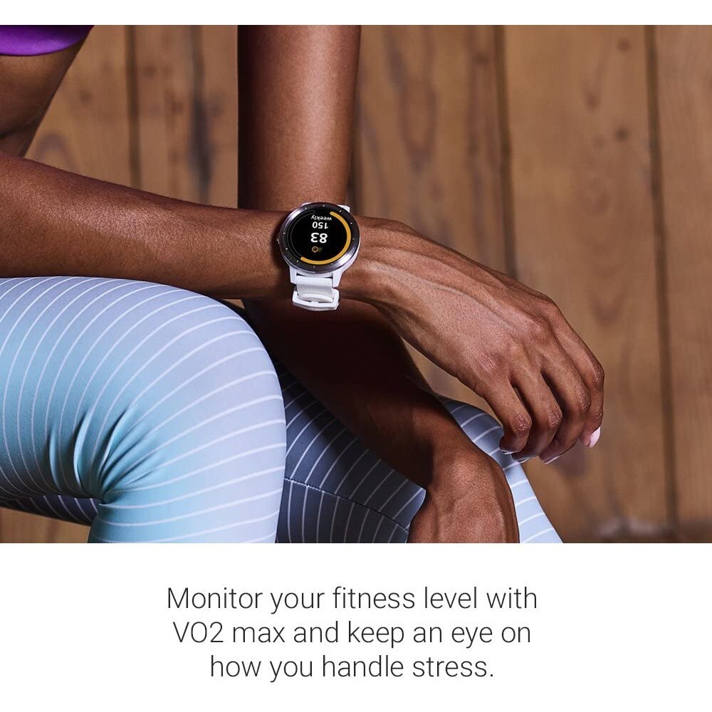 Garmin Vivoactive 3 GPS Smartwatch White Silver Stainless 010-01769-21