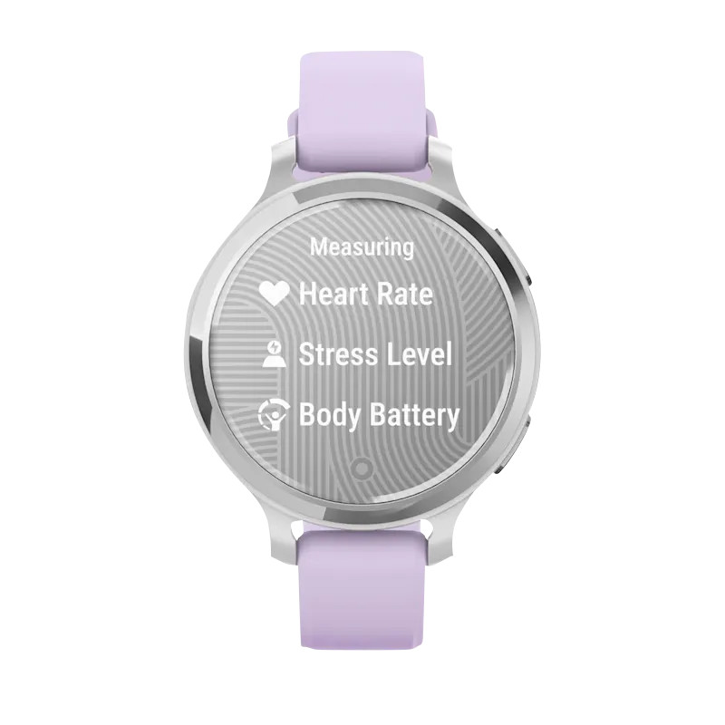 Garmin Lily 2 Active, Silver with Purple Jasmine Silicone Band (010-02891-01) *