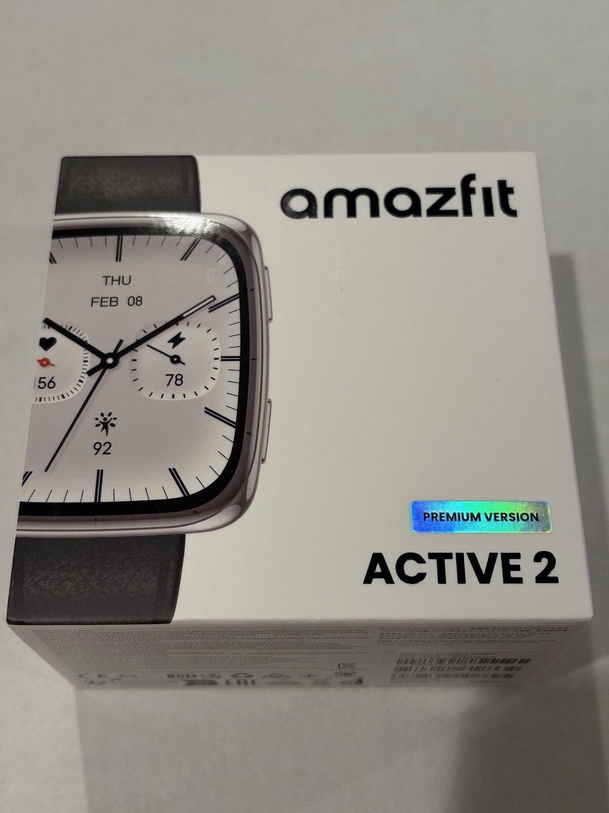 Amazfit Active 2 Premium Smart Watch (Square) Brand New SEALED