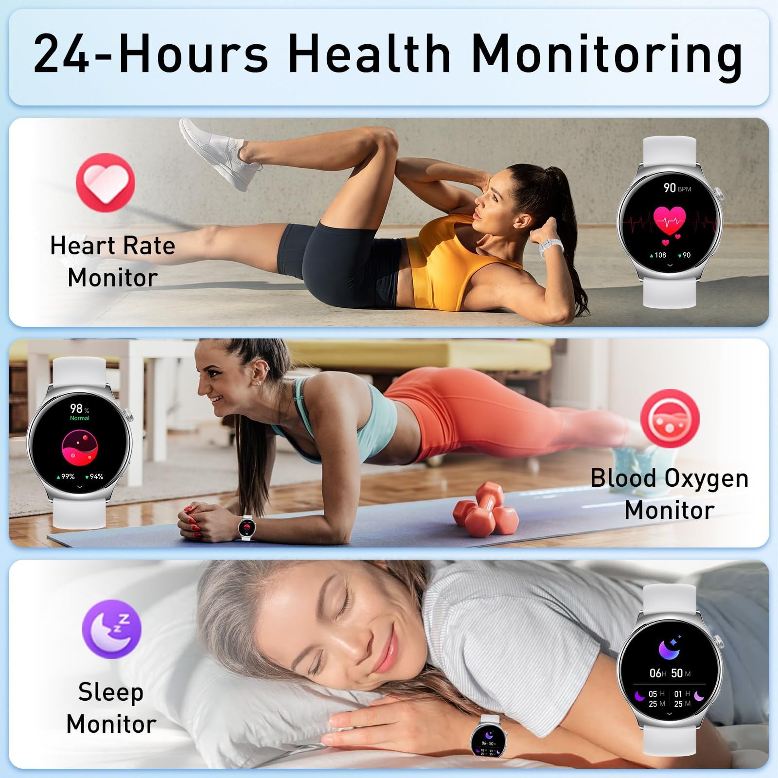 for Men, 1.43″ HD AMOLED Fitness Tracker Android iPhone Phones with Bluetooth…