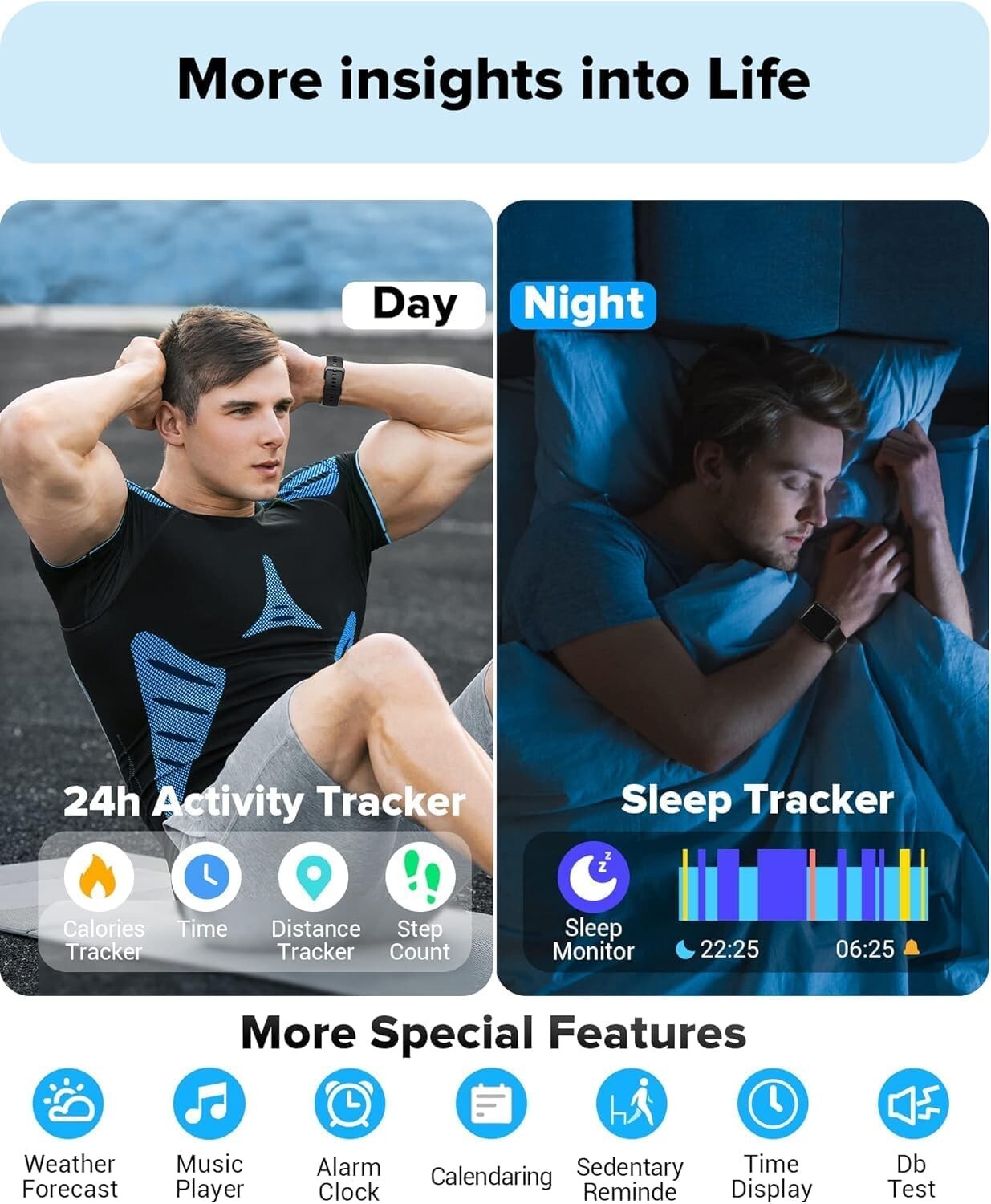 1.8” HD Touchscreen Smartwatch with Comprehensive Health Tracking Features