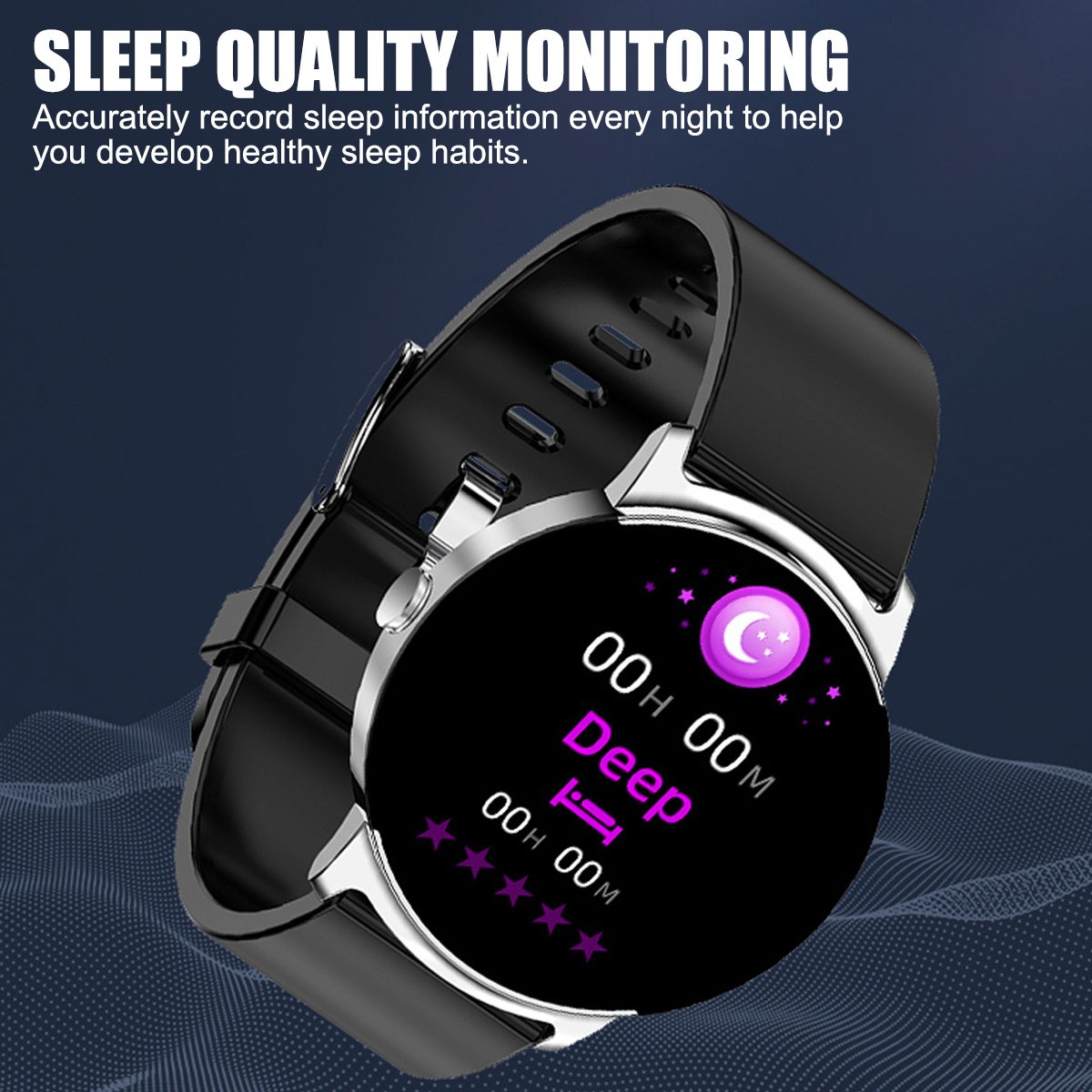 1.32″ HD Screen Smart Watch Fitness Tracker NFC IP68 Waterproof for iOS Android