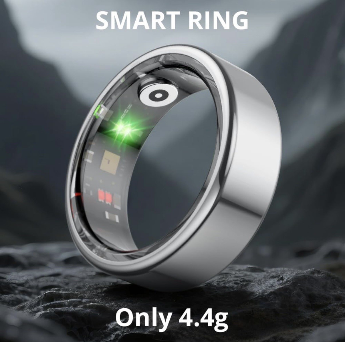 COLMI R02 Smart Ring with Charging Case Health Fitness Tracker Heart Rate Sleep