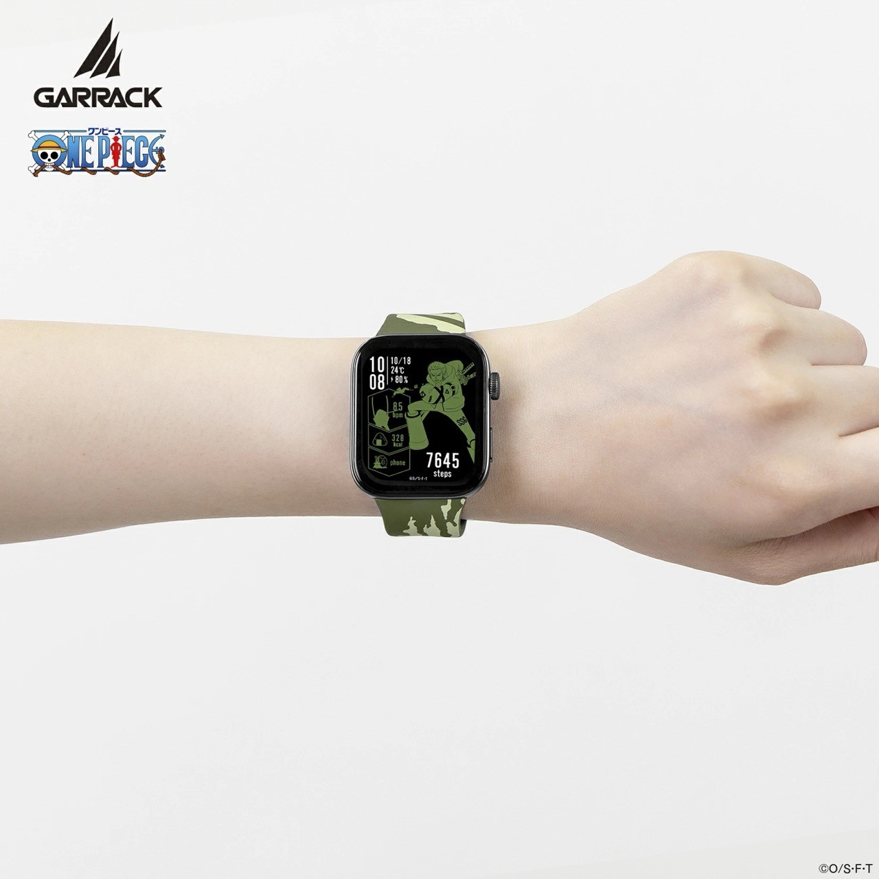 GARRACK One Piece Zoro Smartwatch HUC-OP-FT3-Z Quartz GPS Silicone Strap w/Box
