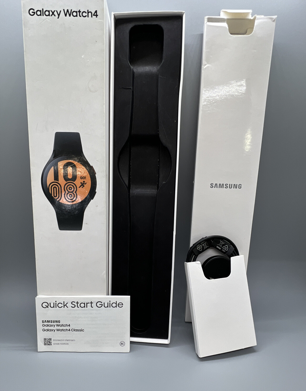 SAMSUNG GALAXY WATCH 4 44MM ALUMINUM GPS LTE BLACK SM-R875U AT &T