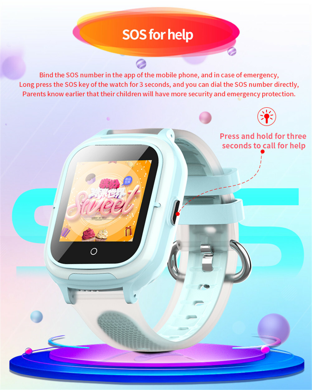 Anti-Lost Kids Smart Watch Camera 4G Phone Watch SOS Call Boys Girls Wristwatch