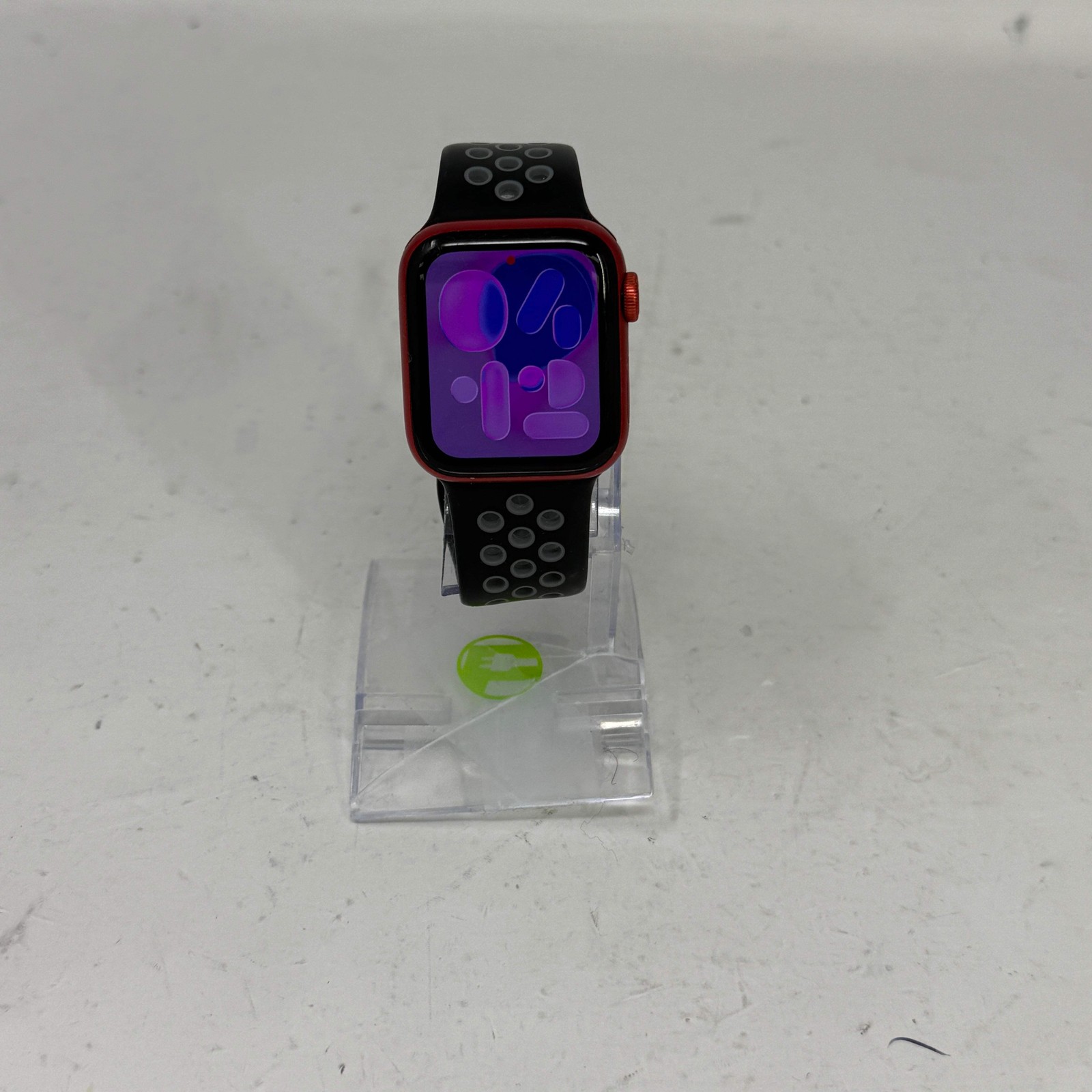 GPS Only Apple Watch Series 6 40MM Red Aluminum Black Nike Sport Loop M00A3LL/A