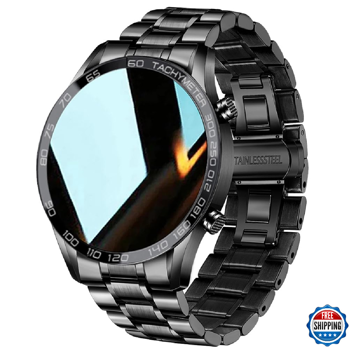 FILIEKEU Men Smart Watch for Android iOS, Bluetooth Calls Voice Chat with Heart