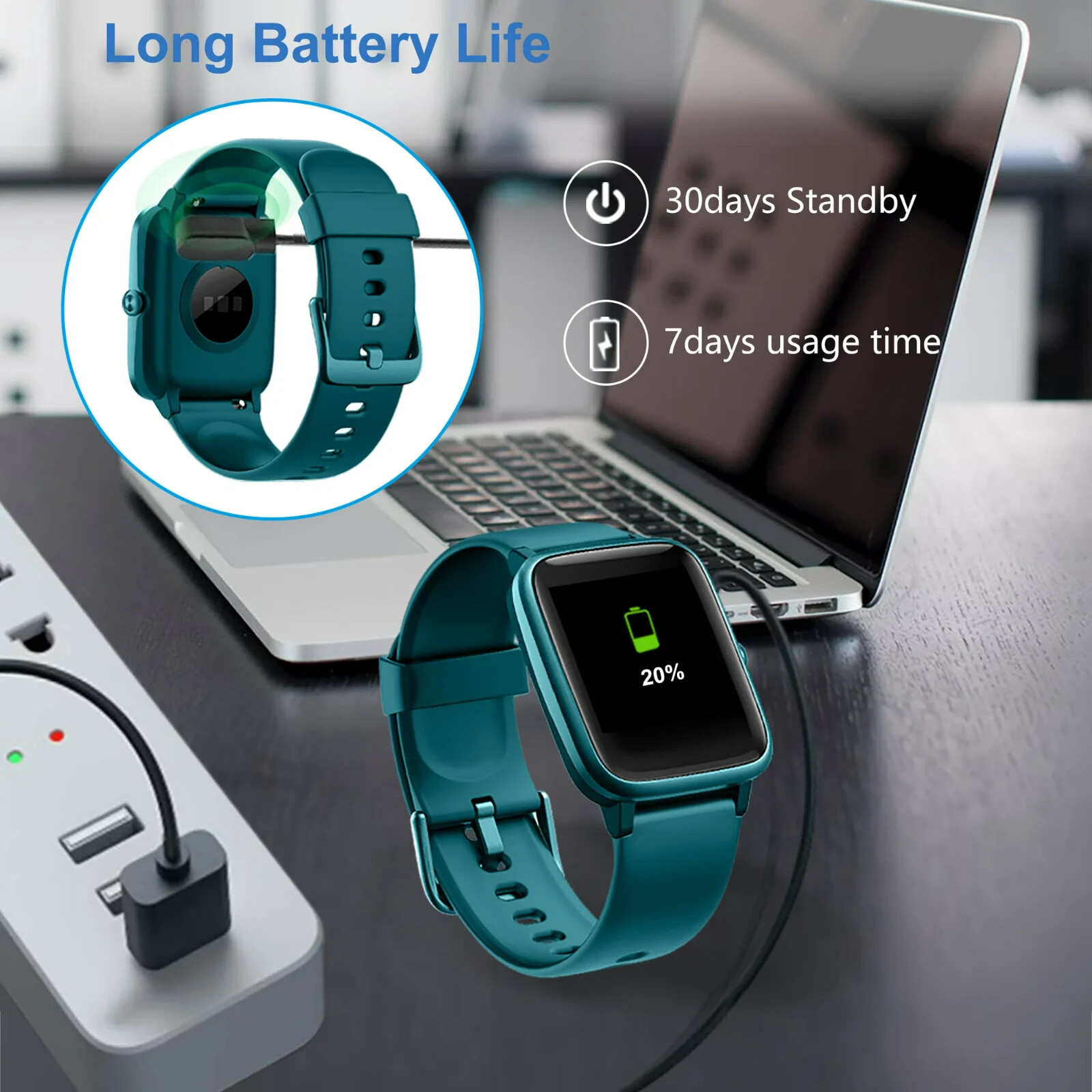 Women’s Men’s Smart Watch Waterproof for Samsung Android and Bluetooth.NEW