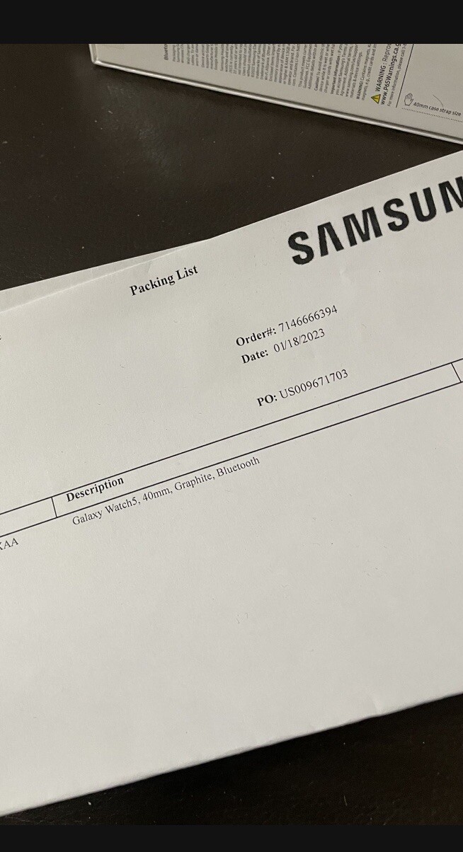 Samsung Galaxy Watch5 Aluminum Smartwatch 40mm BT Graphite SM-R900NZAAXAA
