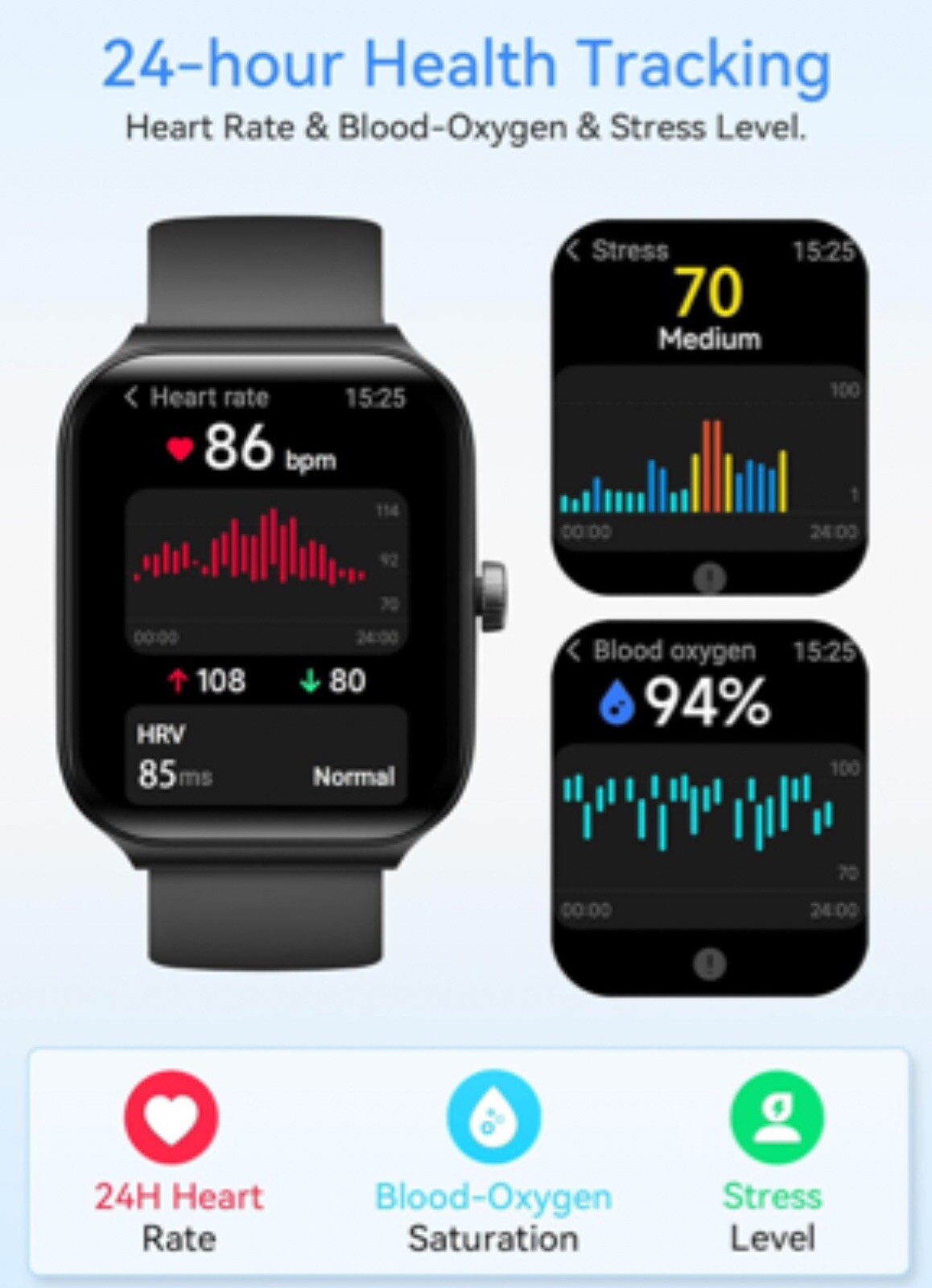 Quican Smartwatch 1.95 Night Black