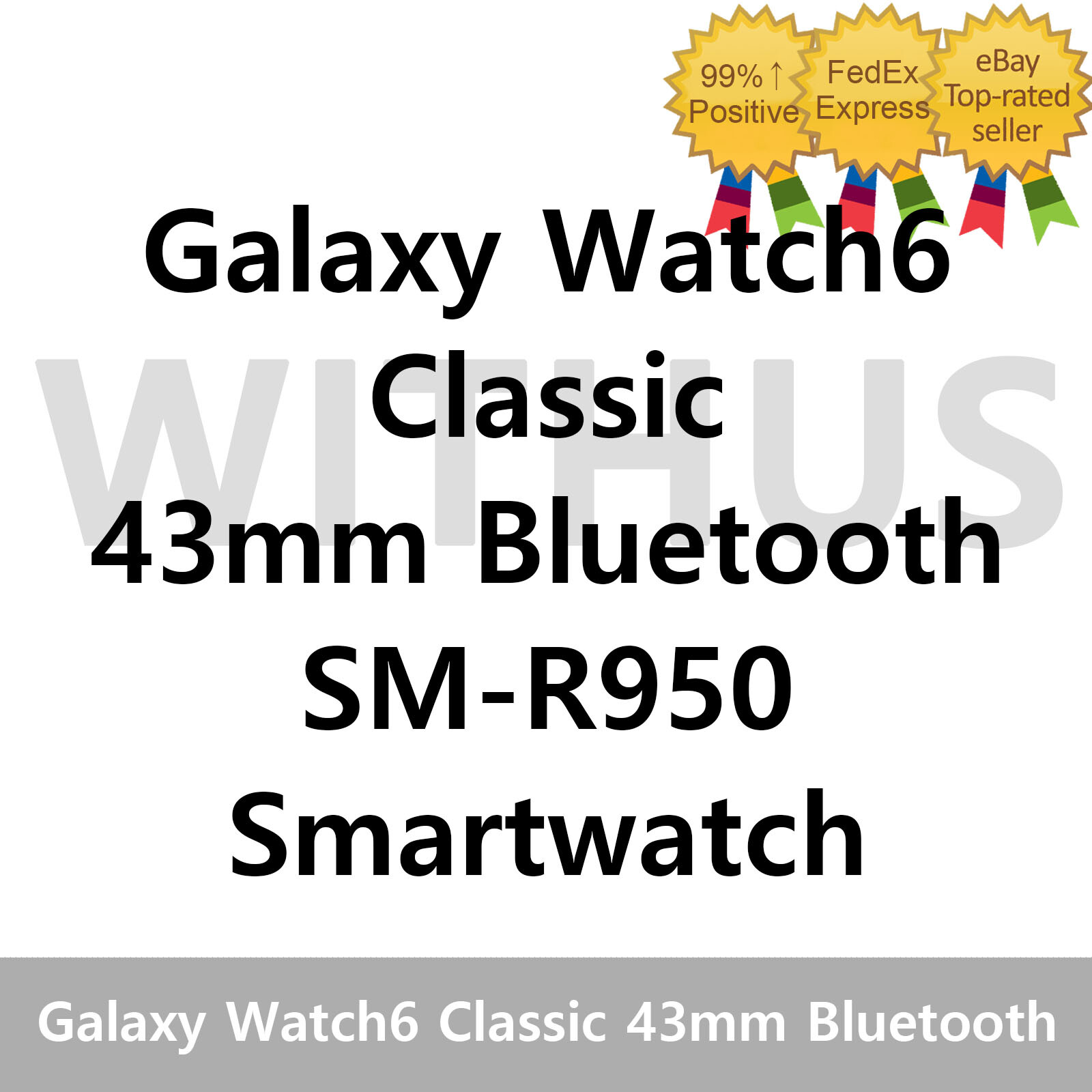 SAMSUNG Galaxy Watch6 Classic 43mm Bluetooth SM-R950N Smartwatch – Tracking