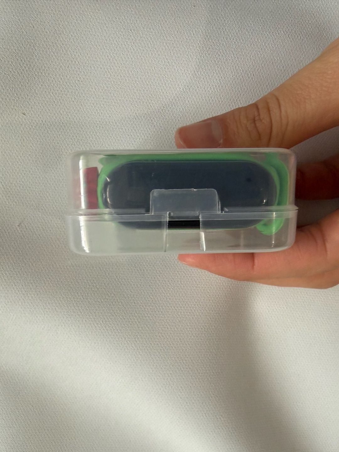 Kids Strawberry Digital Watch Green Silicone Touch Wristband
