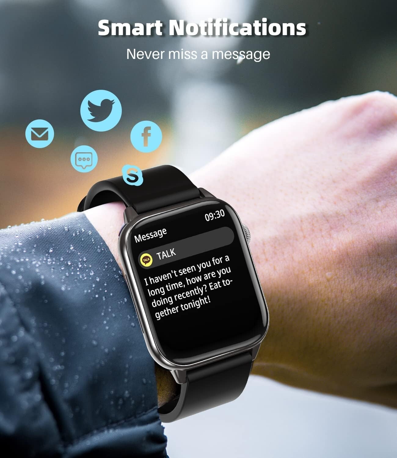 🔥🔥EGQINR Smart Watch (Answer/Make Call), 1.68″ Fitness Tracker Smartwatch🔥🔥