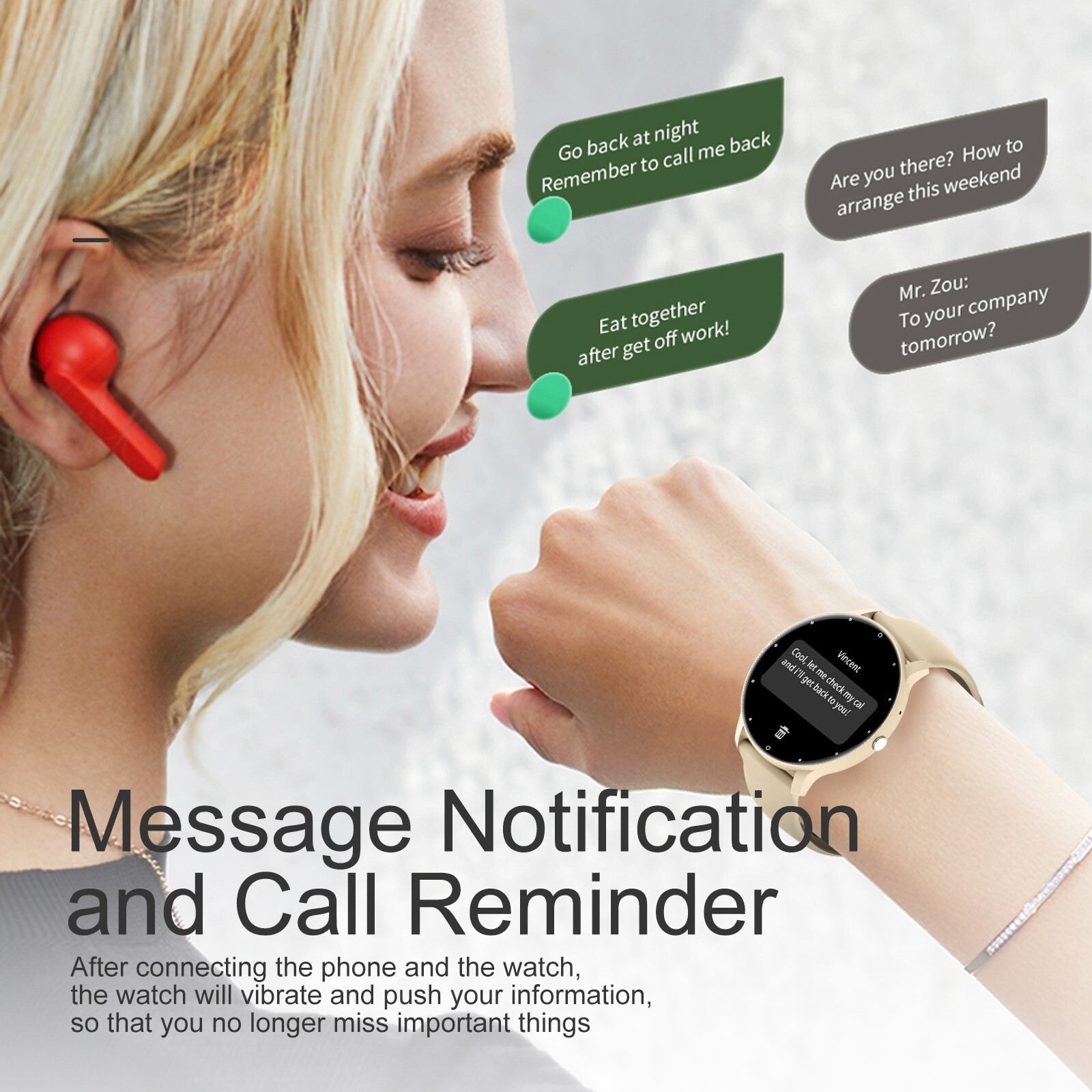 2024 Smart Watch Fitness Heart Rate Blood Pressure Monitor Waterproof Bracelet