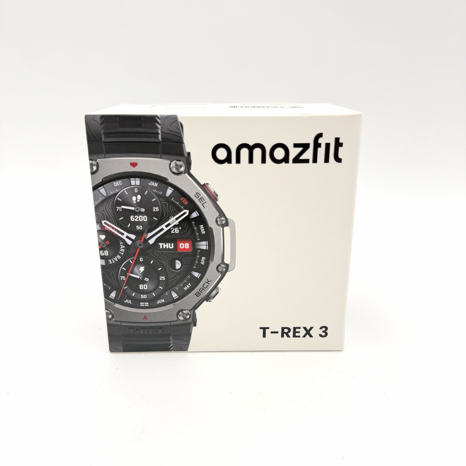 *NEW* Sealed Amazfit T-Rex 3 48.5mm Fitness Smart Watch Voice Control Onyx Black