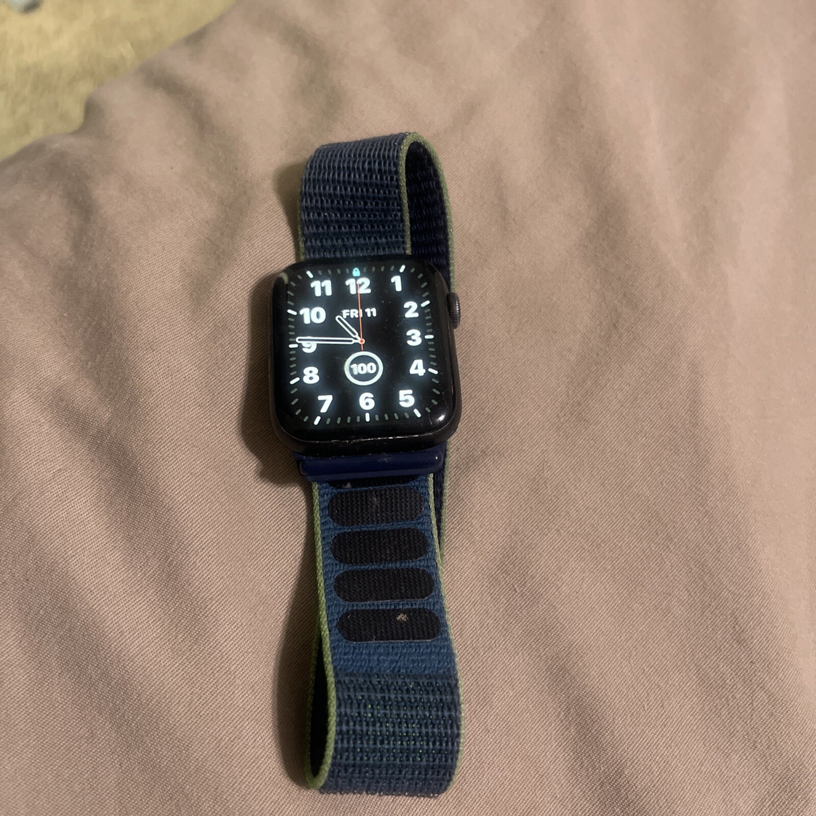 Apple Watch Series 6 44mm Space Gray Aluminum Case with Black Sport Band -…