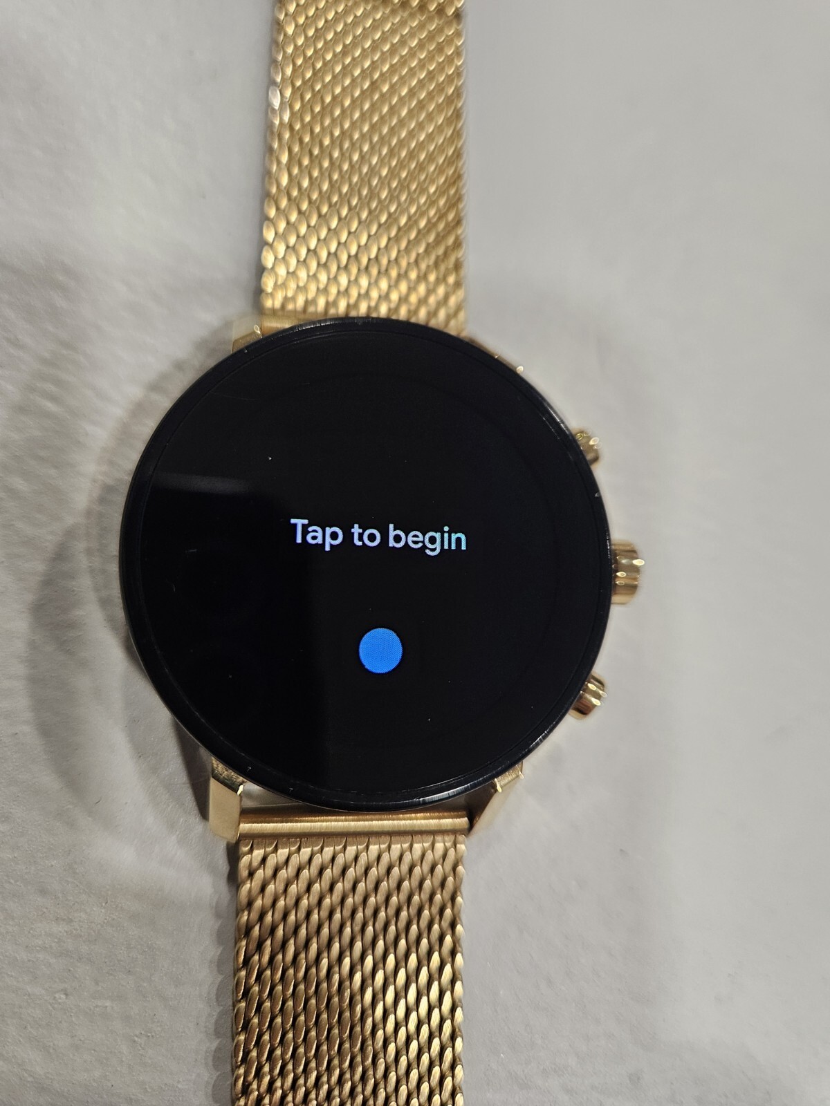 Movado Connect 2.0 Unisex 40mm Digital Smartwatch Yellow Gold Mesh S (PD7009290)