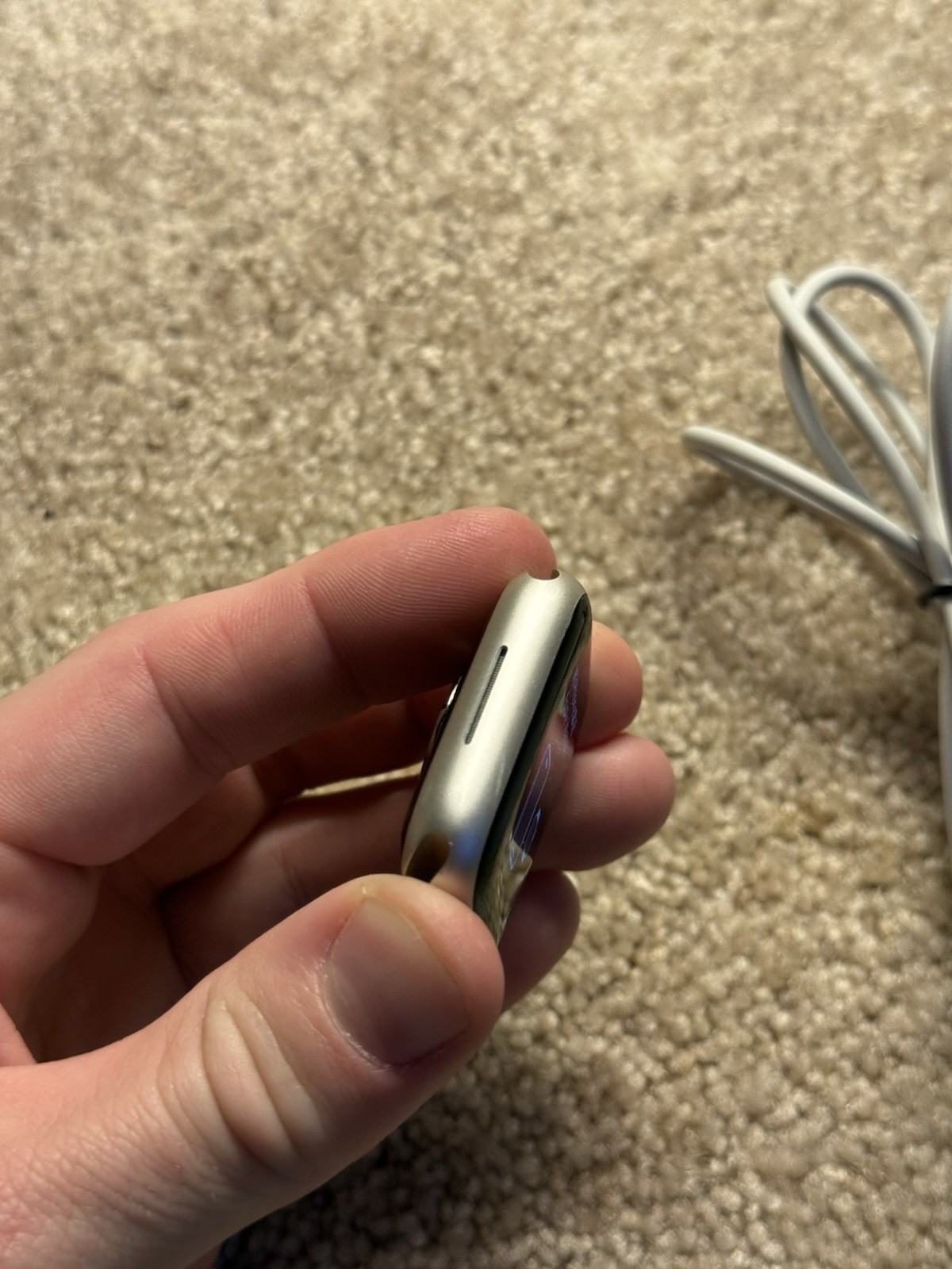 Apple Watch Series 7 41mm Aluminum Case with Sport Band – Starlight Working