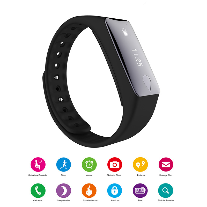 Sports Activity Sleep Tracker Heart Rate Fitness Pedometer Bracelet Smart Watch