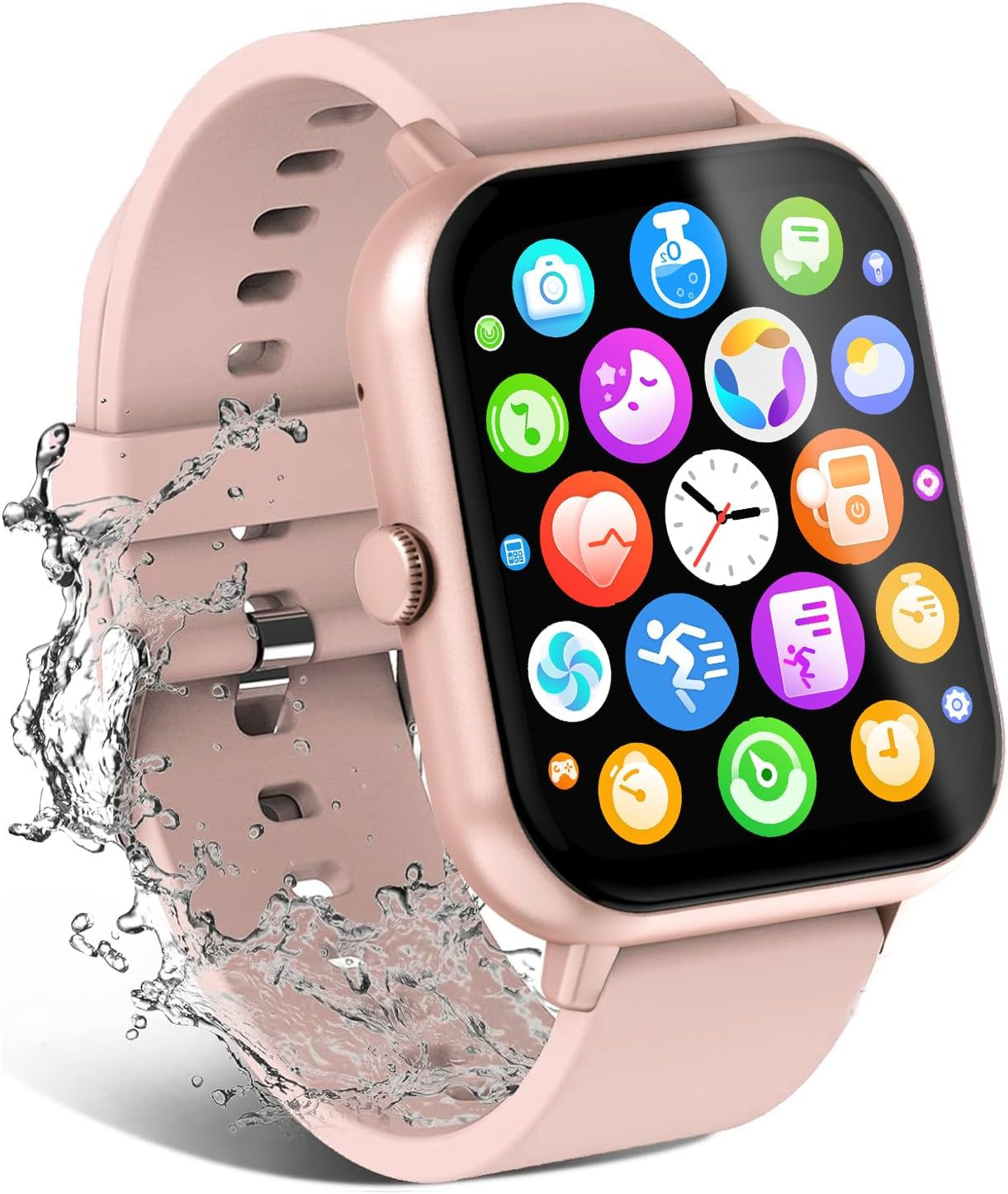 Smart Watch for Men Women Compatible with IOS Android Phone, 1.83″ Full Touchscr