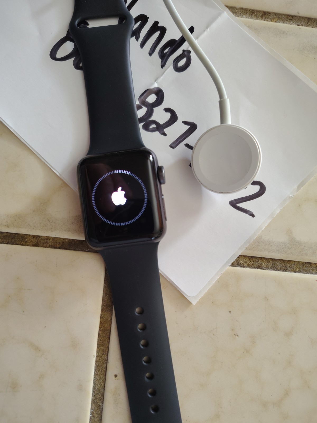 Apple Watch Series 3 Black Sport Band Smart Watch