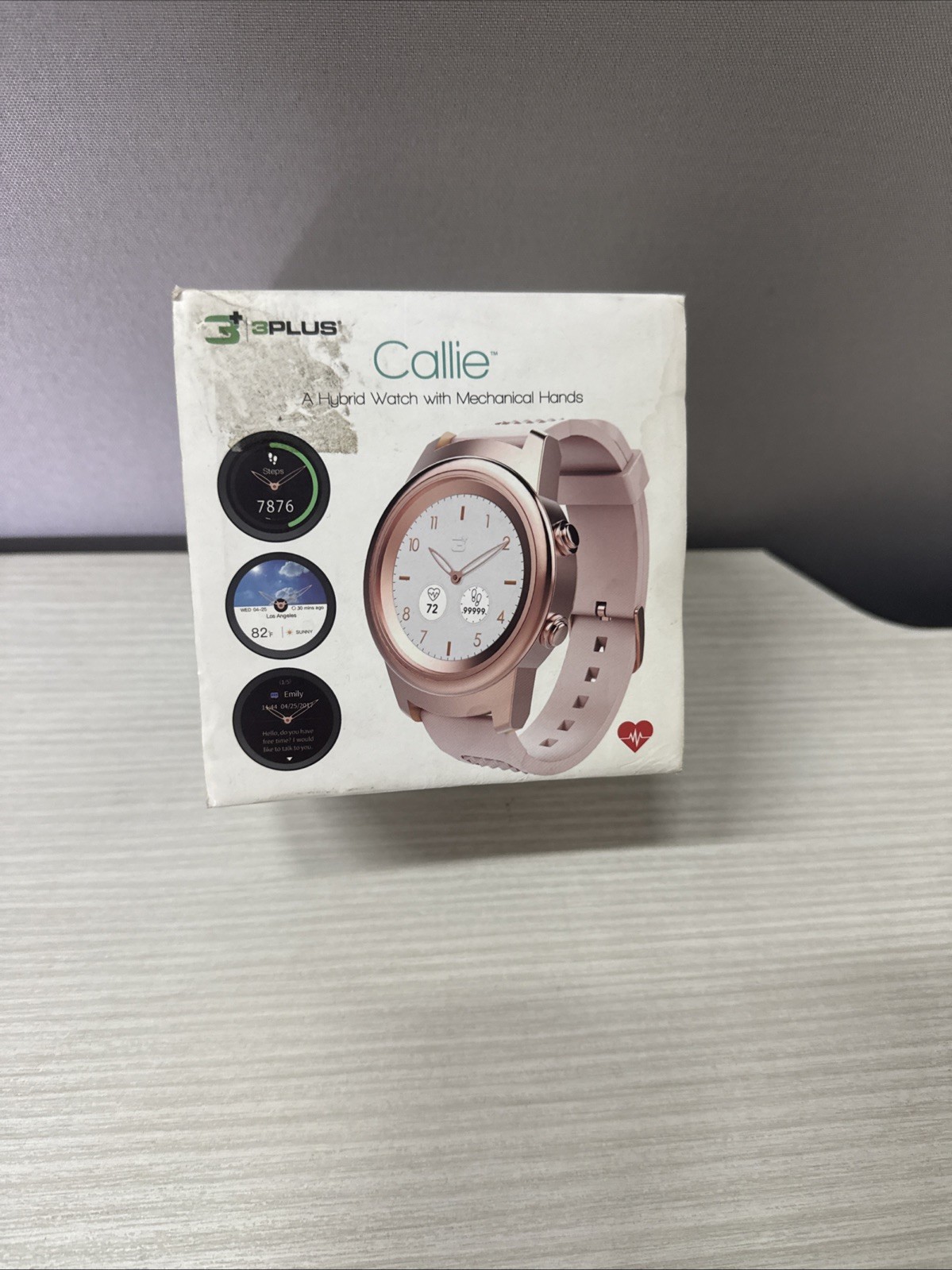 3Plus Callie Hybrid Smartwatch Stainless Steel Heart Activity Tracker