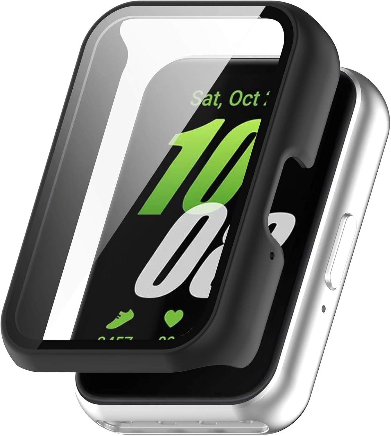 Scratch Resistant Case for Samsung Galaxy Fit 3 Watch, Matte Black