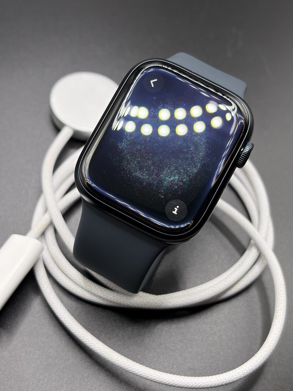 Apple Watch Series 9 45mm Aluminum Case with Sport Loop – Midnight